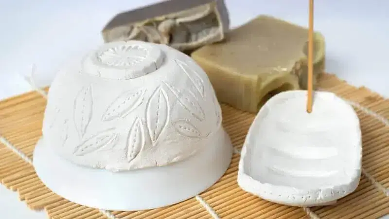 image of a soap dish made out of air-dry clay